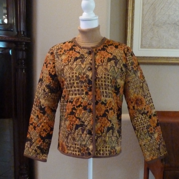 Quilted Jacket NWT Multi Colored Med - Picture 2 of 5